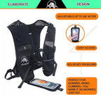 Running Vest for Women Men, Lightweight (194g/8 Bags) Hydration Backpack Phone Holder Vest for Hiking Trail Cycling Race Marathon Running Essentials