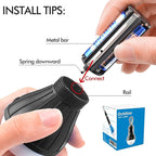 Portable LED Tent Lamp Emergency Lights with Hook, Hurricane Bulb Lantern Equipment for Camping, Hiking, Backpacking, Fishing Outage, Multicolor, 4 Pack