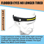 The Ultimate Hands-Free Headlamp 2-Pack: 230° Beam & Motion Sensor - Rechargeable, Weatherproof, 2-Light Source for Adults & Kids