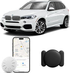 GPS Tracker for Vehicles, MINI Car Tracker Device Hidden for Vehicle, No Monthly Fee, Real-Time Tracker Device for Vehicles Work with Find My (iOS Only), Magnetic Car GPS Tracker, Waterproof