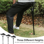 SUPVOX Portable Folding Chair: Adjustable Height Collapsible Stool for Outdoor Camping - Lightweight and Space-Saving Design - Durable Aluminum and Nylon Construction