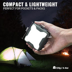 Camping Lantern Rechargeable/3AAA Batteries Tent Light, IPX7 Waterproof LED Lamp with Magnetic Base & Carabiner Hook for Indoor Work Outdoor Hiking Emergency Light Hurricane (ComPuck)