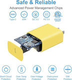 iPhone 17 16 15 Charger Fast Charging 3+3Pack Type C Charger USB C Chargers Block with 10FT Cable for iPhone Air/17/17 Plus/17 Pro/17 Pro Max/16/16 Plus/16 Pro/16 Pro Max/15/15 Pro Max(Yellow)