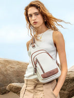 CLUCI Crossbody Bags for Women Men,Leather Sling Bag Cross Body Backpack for Woman Gifts for Women Birthday Unique