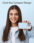 podoru for Magsafe Battery Pack, 5000mAh Magnetic Power Bank with Type-C Cable 20W PD Fast Charging Lighting Input Wireless Portable Charger for iPhone 17/16/15/14/13/12/ All Series-Sierra Blue