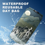 Outdoor Camping Blanket with Sherpa Lining, Extra Warm Thick Camp Blankets and Puffy Ultralight Soft Poncho DWR Camping Quilt for Cold Weather, Adventure, Sleeping, Backpacking 56"x 40"