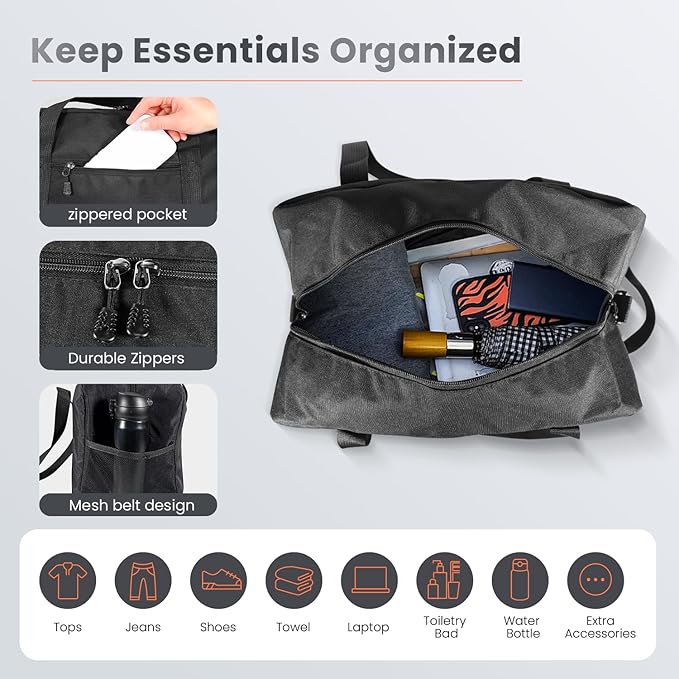 14 inch Small Gym Bag for Women & Men- Mini Duffel Bag Lightweight Carry On Bag Sports Bag for Travel,Sport,Workout-Light Pink