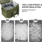 Cooler Bag 48-Can Insulated Leakproof Soft Cooler Large Collapsible Portable Travel Cooler Bags 32L for Picnic, Waterproof Soft Ice Chest for Camping, Beach, Fishing, Outdoor - 32 Quart