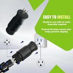 219261 Multi-Voltage Adapter Plug Compatible with Miller and for Hobart Welders, 115V 5-15P 4-Pin to 3-Prong Welder Plug Replacement for Welding Power Cord