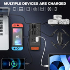 HOWEASY Portable Power Station 98Wh,135W(200W Peak) Solar generator, 110V AC Outlet and 65W PD output,Lithium Battery Backup Power Bank with LED Light for Camping, Home Backup Outdoor Emergency