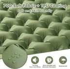 Sleeping Pad for Camping - 4” Thick Inflatable Camping Mat with Built-in Pump & Pillow, Ultralight Self Inflating Camping pad, Backpacking Sleeping Mat for Hiking, Tent, Traveling