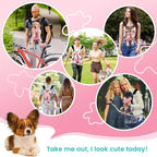 Mosago Dog Backpack Carrier, Pet Sling Front Backpack for Small Medium Dogs 10-16 Lbs, Legs Out, Adjustable Wearable Puppy Chest Travel Bag, Thick Straps & Cushion, Easy-Fit for Hiking/Walking/Camping
