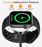 Temdan for Travel Vacation Essentials,3 in 2 USB C Cable for Apple Watch Charger/iPhone 17 Charger/Lightning,Multi Charging Cable Cord,Camping Essentials,Designed for iWatch &iPhone 16-12-6FT Black