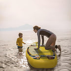 ABBOARD Inflatable Stand Up Paddle Boards - Extra Wide Fishing Paddleboard,Cool Design,Ultra Stable Standup SUP,5 Handles,15 D-Rings, Camera Mount,10L Dry Bag,100L Backpack, Youth/Adults