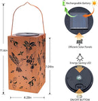 2pack Hummingbird Solar Lanterns Outdoor Waterproof Hanging Solar Lights Metal Decor Lantern Gifts for Mom Women Grandma LED Light Christmas Decorative for Garden,Patio,Yard,Lawn,Front,Porch