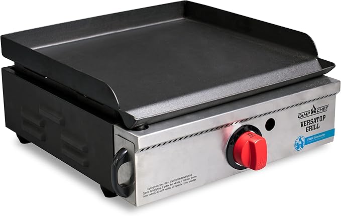 Camp Chef Versatop Portable Flat Top Grill 250 and Griddle (FTG250) - Compatible 14" Accessories