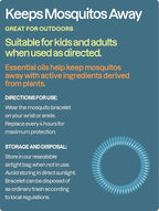 Cliganic 50 Pack Mosquito Repellent Bracelets for Adults & Kids - Natural DEET-Free Bands, Individually Wrapped