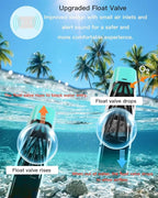 Full Face Snorkel Mask for Adults with Dry Top System 180 Degree Panoramic View Snorkeling Gear with Camera Mount Safe Breathing Anti-Leak Anti-Fog