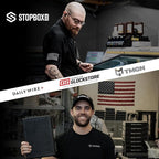 STOPBOX Gun Safe Alternative - Tactical Handgun Storage, Instant Access Portable Gun Case, TSA Compliant Gun Lock Box for Quick Handgun Access | FLAG CAMO + BLACK (2 Pack) | Full + Compact