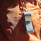 SANTTA Portable Titanium Foldable Eating Utensils with Pouch and Carabiner for Backpacking, Hiking, Camping and Traveling