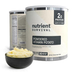 Nutrient Survival Potato Flakes, Powdered Vitamin Potato (30 Servings) for Mashed Potatoes, Soups, Emergency Food Supply & Camping Supplies, 38 Nutrients, Shelf Stable Up to 25 Years, One Can