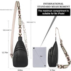 CLUCI Crossbody Bags for Women Men,Leather Sling Bag Cross Body Backpack for Woman Gifts for Women Birthday Unique