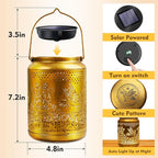 Hyrion Hummingbird Solar Lanterns Outdoor Waterproof Metal Hanging Lights, Garden Decor Mother Day Gift for Women Mom Grandma Solar Decorations for Yard, Patio, Backyard, Porch, Lawn