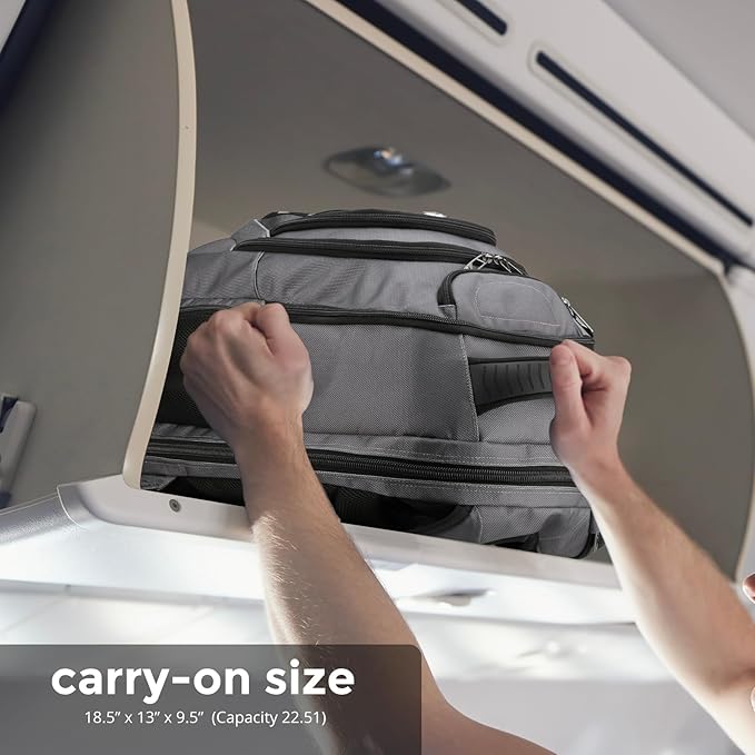 Swissdigital Design TSA Business Laptop Backpack For Men,Travel Backpack With USB Charging Port,College Tech Backpacks With RFID Pockets Presents For Men Fits 15.6 Inch Computer Grey | J16BT-03