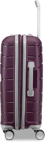 Samsonite Freeform 2-Piece Luggage Set - Carry-On & Large Checked Luggage with Dual Spinner Wheels - Durable Polypropylene Hardshell - TSA Lock, Airline-Approved - Expandable - Amethyst Purple