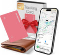 SPOTMINDERS Apple MFi Certified Wallet Tracker for Valentines Day Gifts for Women (iOS Only) Works with Apple Find My IP68 Rechargeable Tracking Card 0.07in Slim iPhone Item Finder for Luggage, Purse