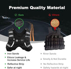 Weighted Vest, 6lb/8lb/12lb/16lb/20lb/25lb/30lb Weight Vest with Reflective Stripe, Weighted Vest for Men Women Workout Equipment for Strength Training, Running, Jogging, Fitness, Weight Loss