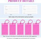50 Pack Luggage Tags for Suitcases, Airplane Travel Essentials for Flying, International Travel Must Haves, and Luggage Accessories by Sodsay