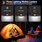 Rechargeable Camping Lights FLY2SKY 3Pcs Black Tent Lights Mini Flashlight Portable LED Camping Lantern Survival Gear Camping Accessories for Hiking Backpacking Fishing Hurricane Emergency Outage