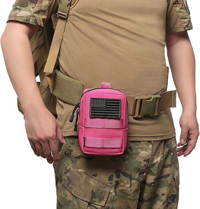 2 Pack Molle Pouches - Tactical Compact Water-Resistant EDC Pouch