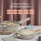 Our Place Mini Home Cook Duo - 8.5" Always Pan & Small Perfect Pot Bundle | Multi-Functional Cookware Set Replaces 18 Pieces | Sage