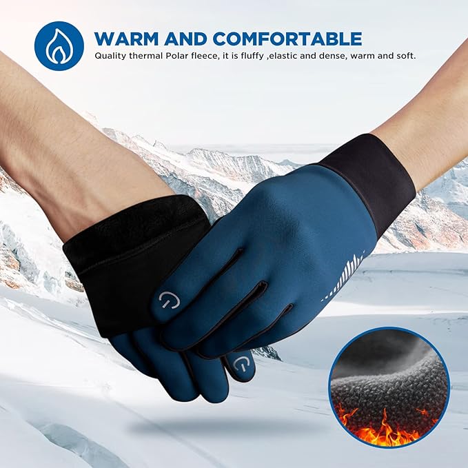 SIMARI Winter Gloves Women Men Ski Snow Gloves Liner Thermal Warm Touch Screen, Suit for Running, Cycling, Biking, Hiking, Driving, Walking, Typing, Freezer Work, Sports, Soccer, Shooting, Gaming 102