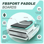 FBSPORT 11' Premium Stand Up Paddle Board, Yoga Board with Durable SUP Accessories & Carry Bag | Wide Stance, Surf Control, Non-Slip Deck, Leash, Paddle and Pump for Youth & Adult
