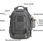 Tactical Backpack Military Hiking Daypack - Molle Backpack for Men 3 Day Assault Pack Bug Out Bag for Camping (Grey)