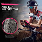 Bike Gloves for Men Women with Anti-Slip Shock-Absorbing Pad, Light Weight Half-Finger Cycling Gloves