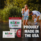 CoreTex Bug X 30 Mosquito, Tick, & Insect Repellent Wipes (30% DEET) with Resealable Travel Bag - Pack of 15 Single-Use Bug Repellent Wipes for Up to 7+ Hours of Protection Against 12 Types of Insects