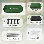 Forceatt Camping Tent 2/3/4 Person, Professional Waterproof & Windproof Lightweight Backpacking Tent Suitable for Outdoor,Hiking,Camping, Mountaineering and Travel