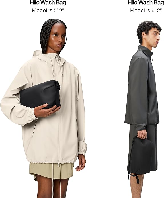 RAINS Hilo Wash Bag – Waterproof Toiletry Bag Travel Dopp Kit Organizer Compact Wash Kit Pouch Water Resistant