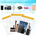 8 Pack Clear Waterproof Bags Large Water Tight Pouch Dry Bags 10 x 13 inches Waterproof Phone Cases Boating Pouch Holder for iPhone iPad Maps Camera Swimming Kayaking Hiking Fishing Beach