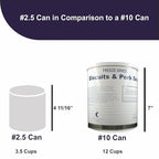 Military Surplus Freeze-Dried Biscuits and Pork Gravy – 18 oz, Emergency Survival food Supply, Meal Prep, Camping & Hunting – 25-Year Shelf Life – #10 Can – Made in USA – Backpacking & Outdoor Ready - 8 Servings