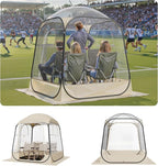 VEVOR Pop up Sports Tent, 8 Sizes Optional Clear Bubble Tent for 1-6 Person, Waterproof Outdoor Pod with Floor Mat & Top Cover, Garden Igloo Dome Tents Camping Shelter for Sports Watching
