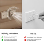 Naturehike Compact King Size Air Mattress with Electric Built-in Pump, 79 * 71in Extra Wide 2-min Quick Inflatable Mattresses for Home, Camping, Guests, Travel, Morning View Series