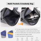 Travel Anti Pickpocket Purses, Slim Carry Crossbody Bag for Women & Man Travel Safe, Waterproof