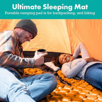 Ultralight Sleeping Mat - Inflatable & Compact Camping Air Mattress for Backpacking, Hiking