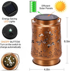 Solar Lanterns Outdoor Waterproof Dragonfly Garden Decor Gifts for Women Mom Grandma Hanging Solar Lights Metal Solar Decoration Outside for Yard,Patio,Backyard,Porch
