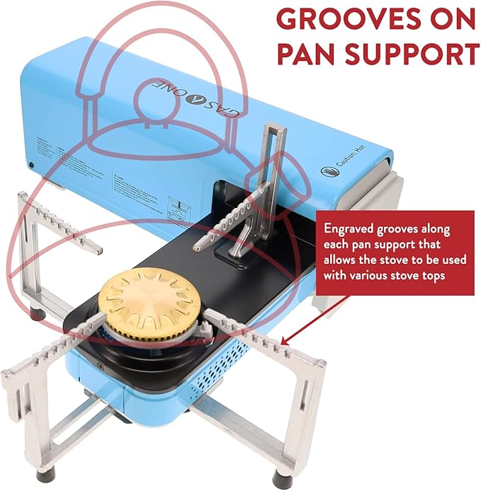 Gas One GS-8300 - Camp Stove Compact Butane Stove with Carrying Case - Foldable Portable Stove